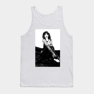 Aces high. Seated female figure. Tank Top